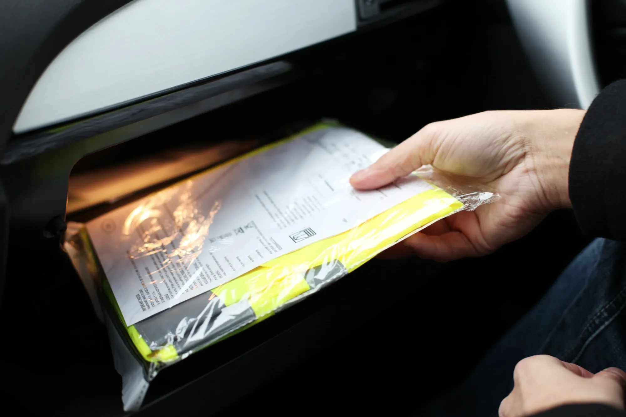 Documents and items you must always carry in your car.