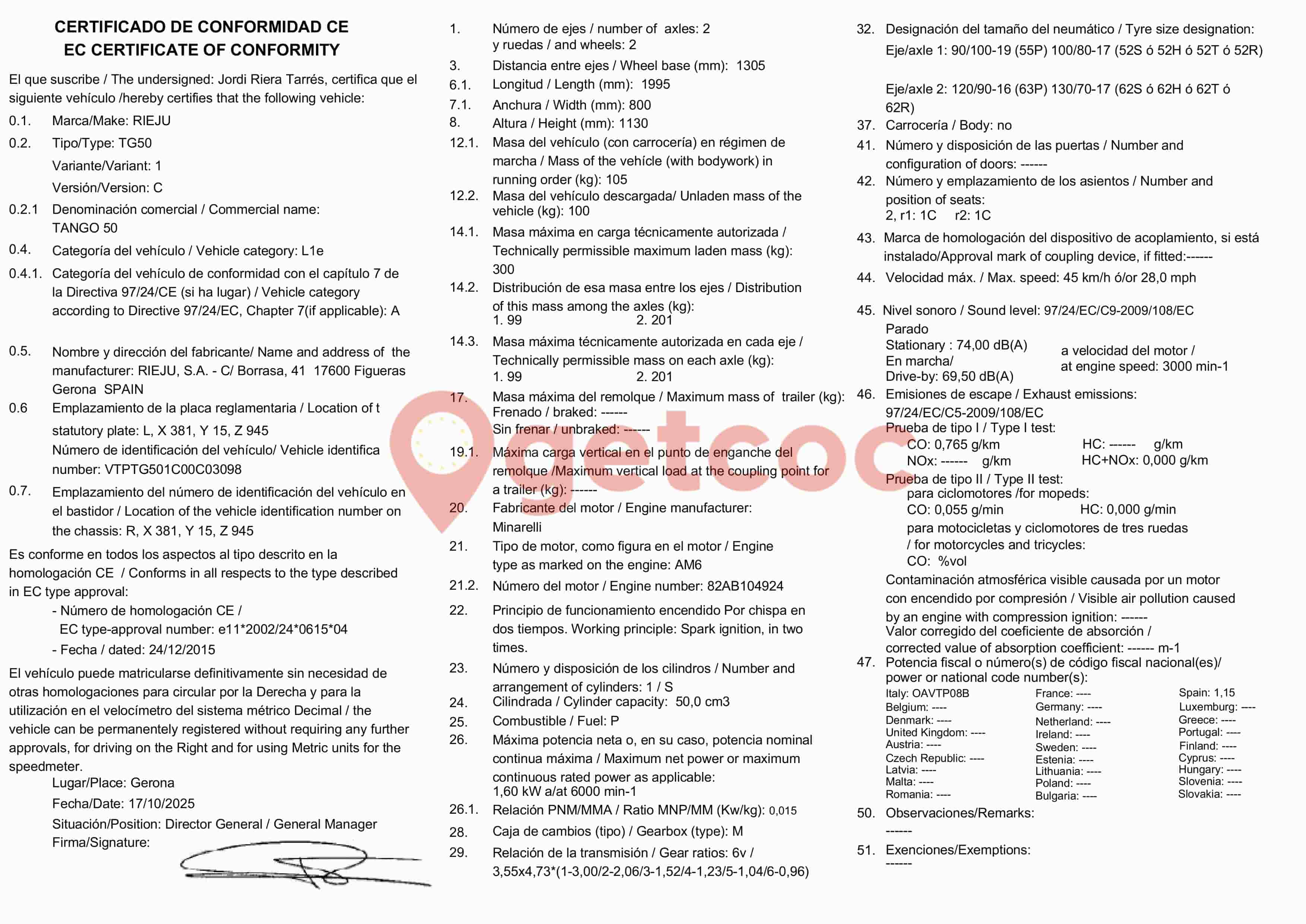 Aperçu de l'exemple de COC
